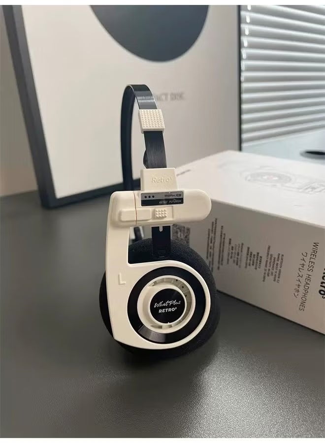 WhatPlus Retro III R3 Wireless Bluetooth Headphones HIFI Wireless Foldable Noise Canceling Headphone - Image 2